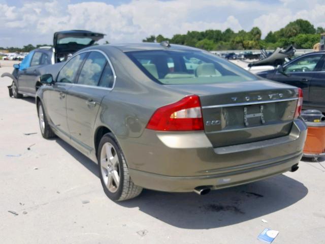 YV1AH992291092154 - 2009 VOLVO S80 T6 GREEN photo 3