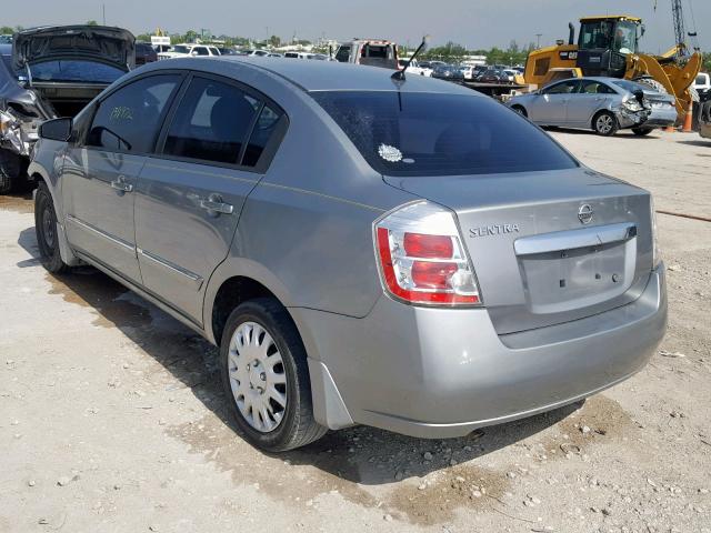 3N1AB6AP3AL710899 - 2010 NISSAN SENTRA 2.0 SILVER photo 3