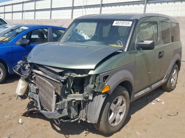 5J6YH28695L002412 - 2005 HONDA ELEMENT EX GREEN photo 2