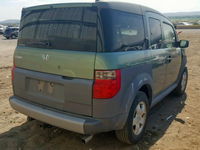 5J6YH28695L002412 - 2005 HONDA ELEMENT EX GREEN photo 4