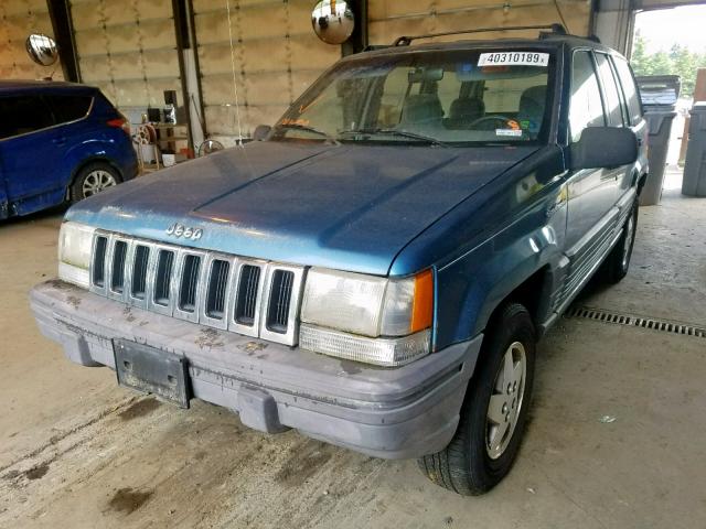 1J4GZ58Y4RC287733 - 1994 JEEP GRAND CHER BLUE photo 2