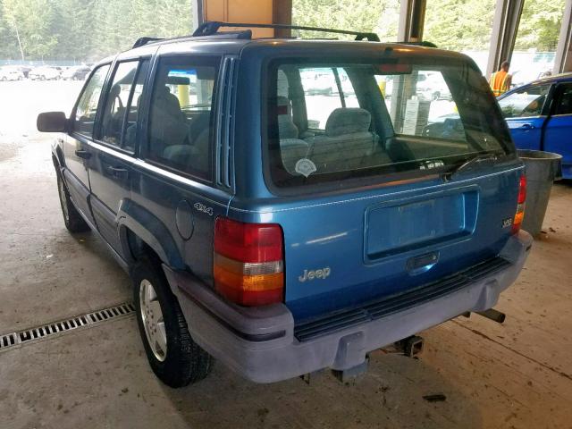 1J4GZ58Y4RC287733 - 1994 JEEP GRAND CHER BLUE photo 3