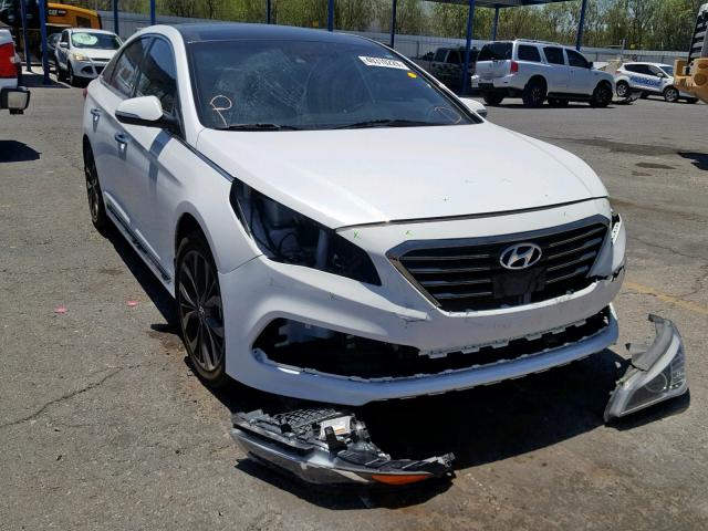 5NPE34AB6FH188409 - 2015 HYUNDAI SONATA SPO WHITE photo 1