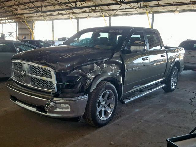 1C6RD7NT9CS213391 - 2012 DODGE RAM 1500 L GREEN photo 2