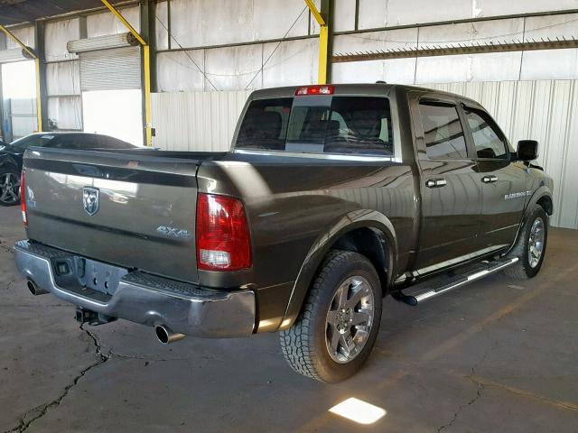 1C6RD7NT9CS213391 - 2012 DODGE RAM 1500 L GREEN photo 4