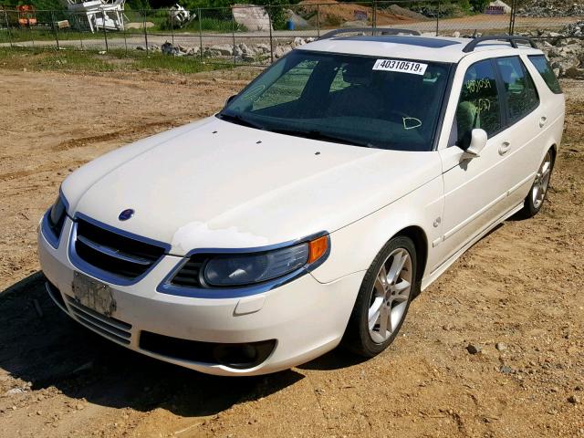 YS3ED59G173518305 - 2007 SAAB 9-5 2.3T WHITE photo 2