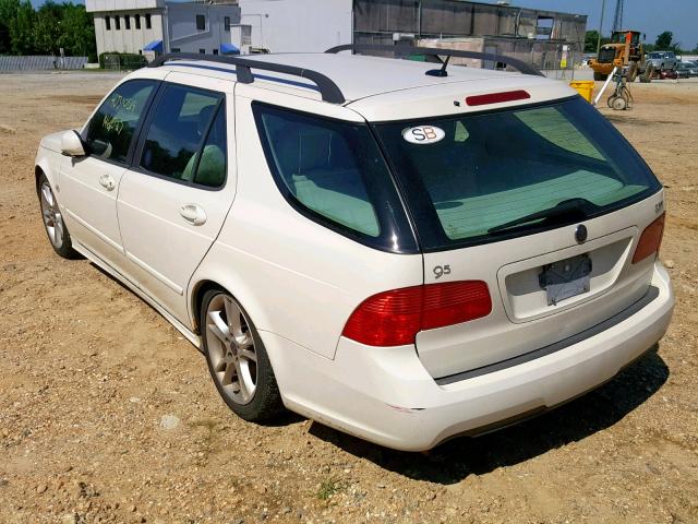 YS3ED59G173518305 - 2007 SAAB 9-5 2.3T WHITE photo 3