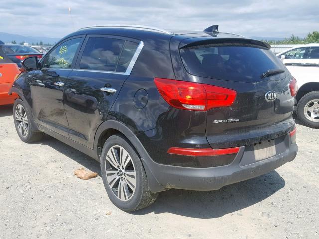 KNDPCCAC8F7776151 - 2015 KIA SPORTAGE E BLACK photo 3