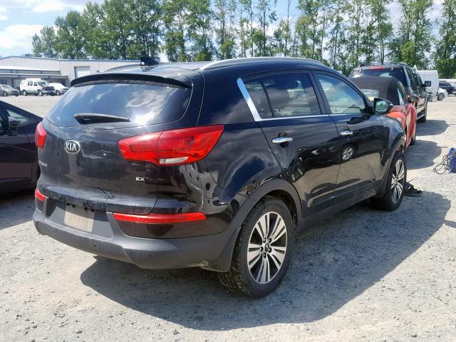 KNDPCCAC8F7776151 - 2015 KIA SPORTAGE E BLACK photo 4