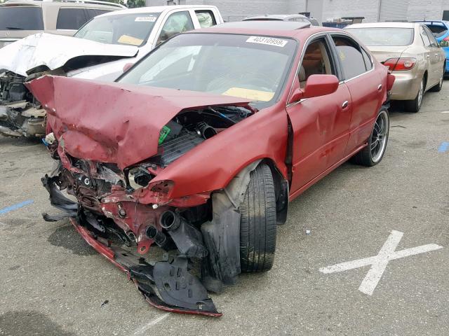 19UUA5664YA053685 - 2000 ACURA 3.2TL RED photo 2