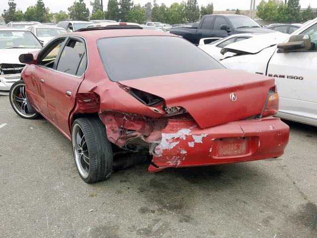 19UUA5664YA053685 - 2000 ACURA 3.2TL RED photo 3