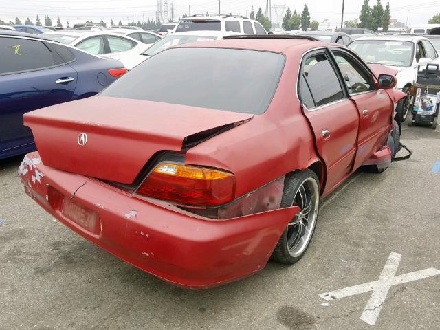 19UUA5664YA053685 - 2000 ACURA 3.2TL RED photo 4