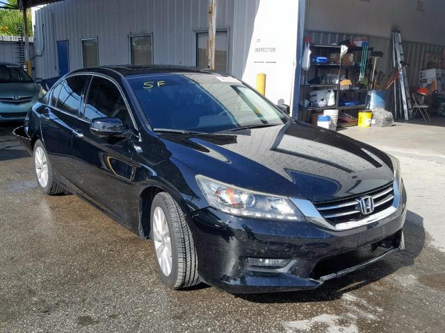 1HGCR3F83FA028719 - 2015 HONDA ACCORD EXL BLACK photo 1