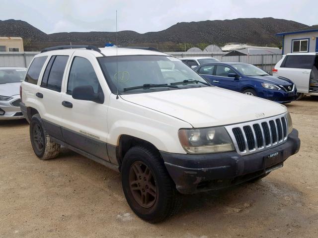 1J4GX48N83C532403 - 2003 JEEP GRAND CHER WHITE photo 1