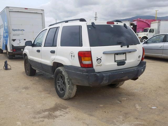 1J4GX48N83C532403 - 2003 JEEP GRAND CHER WHITE photo 3