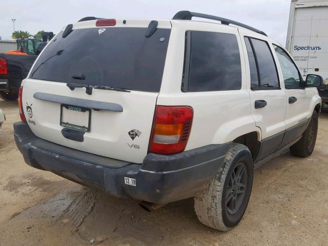 1J4GX48N83C532403 - 2003 JEEP GRAND CHER WHITE photo 4