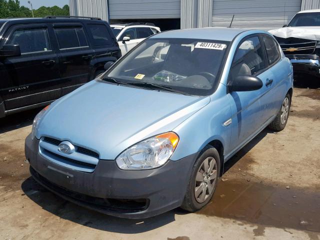 KMHCM36C39U116542 - 2009 HYUNDAI ACCENT GS TURQUOISE photo 2