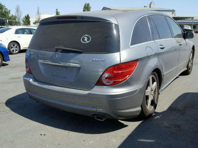 4JGCB6FE3AA110514 - 2010 MERCEDES-BENZ R 350 4MAT GRAY photo 4