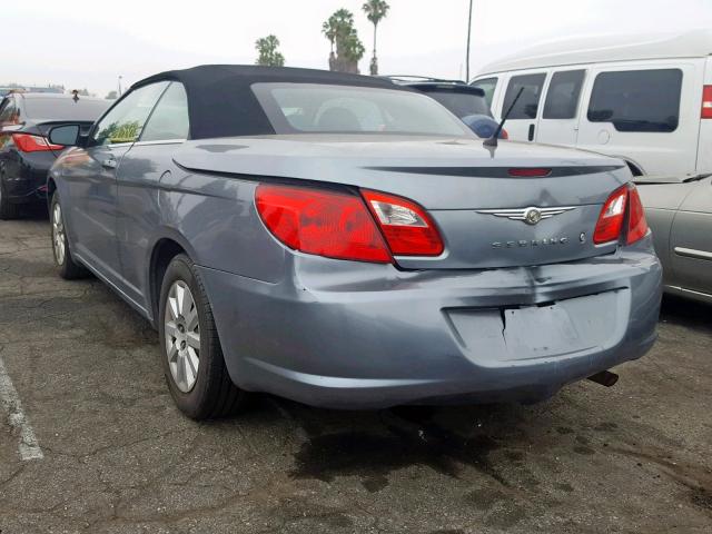 1C3LC45B69N515420 - 2009 CHRYSLER SEBRING LX GRAY photo 3