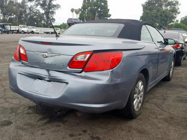 1C3LC45B69N515420 - 2009 CHRYSLER SEBRING LX GRAY photo 4