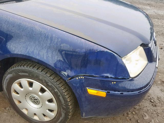 3VWRA69M55M020551 - 2005 VOLKSWAGEN JETTA GL BLUE photo 9