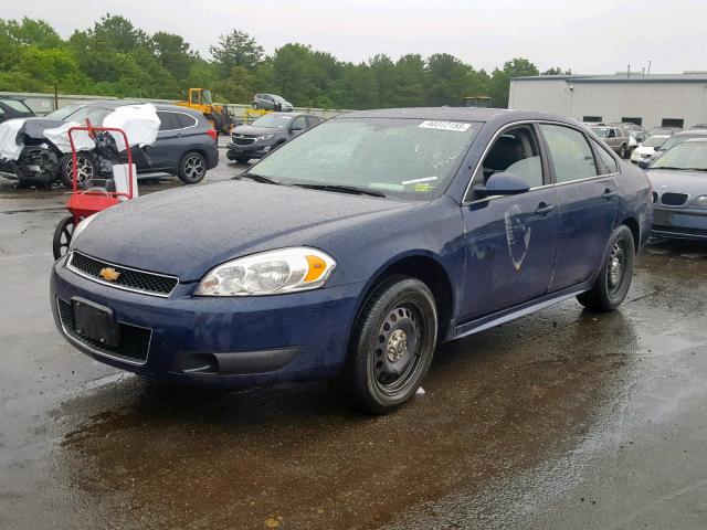 2G1WD5E32F1166475 - 2015 CHEVROLET IMPALA LIM BLUE photo 2