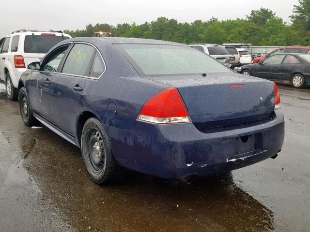 2G1WD5E32F1166475 - 2015 CHEVROLET IMPALA LIM BLUE photo 3