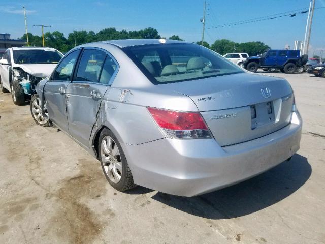 1HGCP26819A133229 - 2009 HONDA ACCORD EXL SILVER photo 3