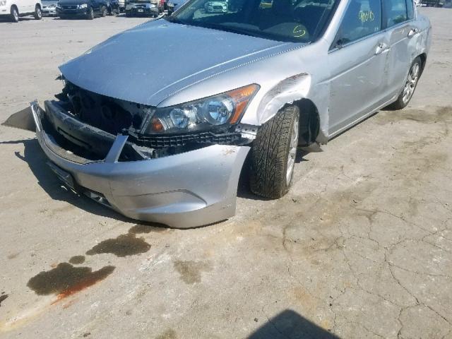 1HGCP26819A133229 - 2009 HONDA ACCORD EXL SILVER photo 9