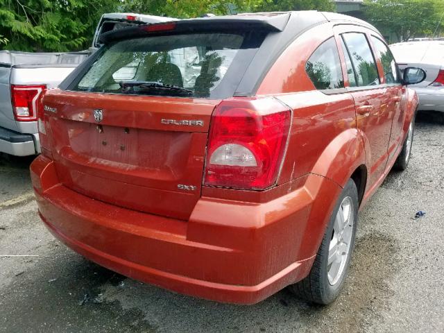 1B3HB48A99D117536 - 2009 DODGE CALIBER SX ORANGE photo 4