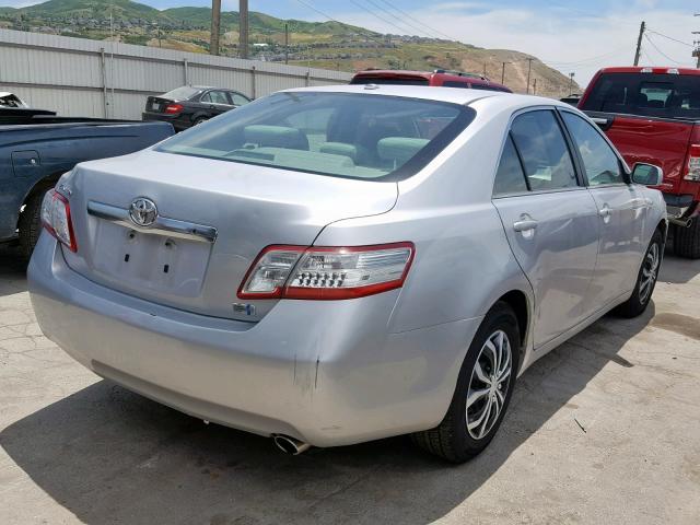 4T1BB3EK0AU122801 - 2010 TOYOTA CAMRY HYBR SILVER photo 4