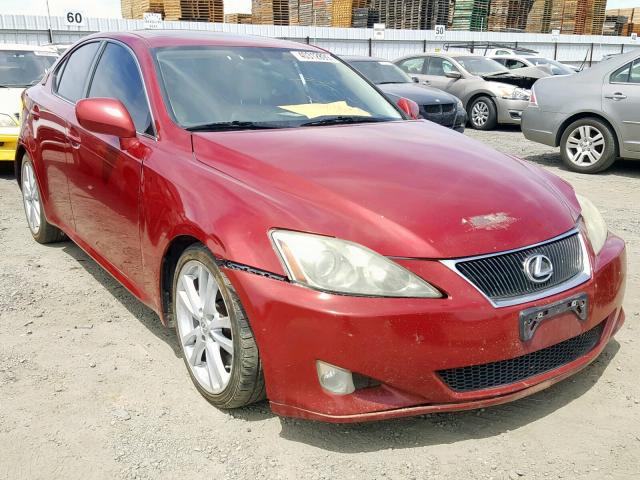 JTHBE262872012375 - 2007 LEXUS IS 350 BURGUNDY photo 1