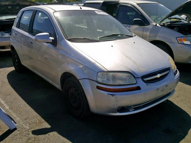 KL1TD666X6B685418 - 2006 CHEVROLET AVEO BASE ვერცხლისფერი ფოტო 1