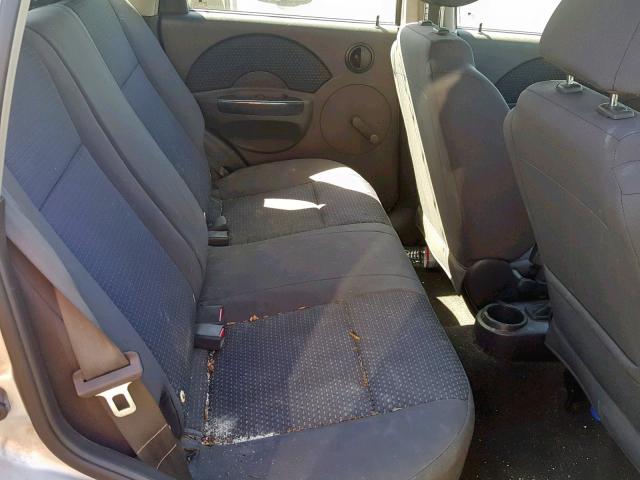 KL1TD666X6B685418 - 2006 CHEVROLET AVEO BASE ვერცხლისფერი ფოტო 6