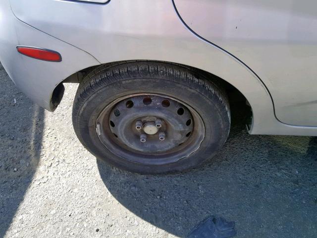 KL1TD666X6B685418 - 2006 CHEVROLET AVEO BASE ვერცხლისფერი ფოტო 9