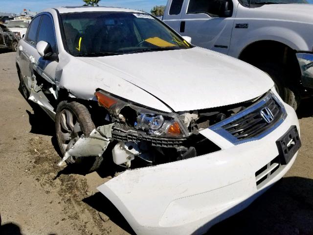 JHMCP26829C001257 - 2009 HONDA ACCORD EXL WHITE photo 1