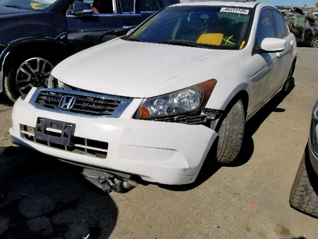 JHMCP26829C001257 - 2009 HONDA ACCORD EXL WHITE photo 2