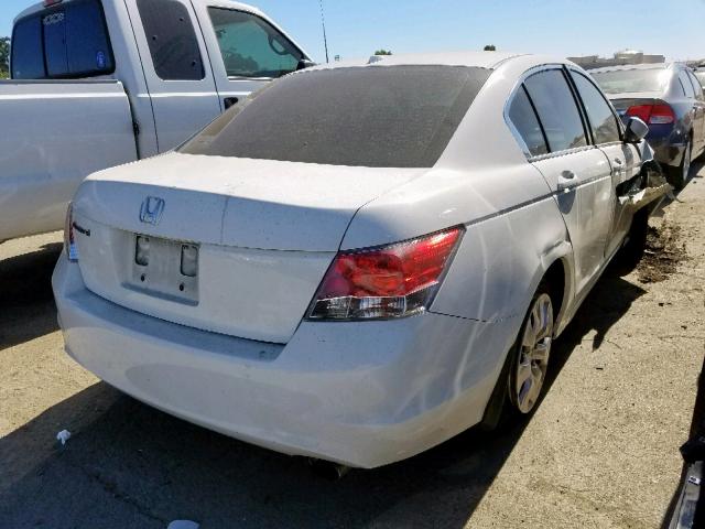 JHMCP26829C001257 - 2009 HONDA ACCORD EXL WHITE photo 4