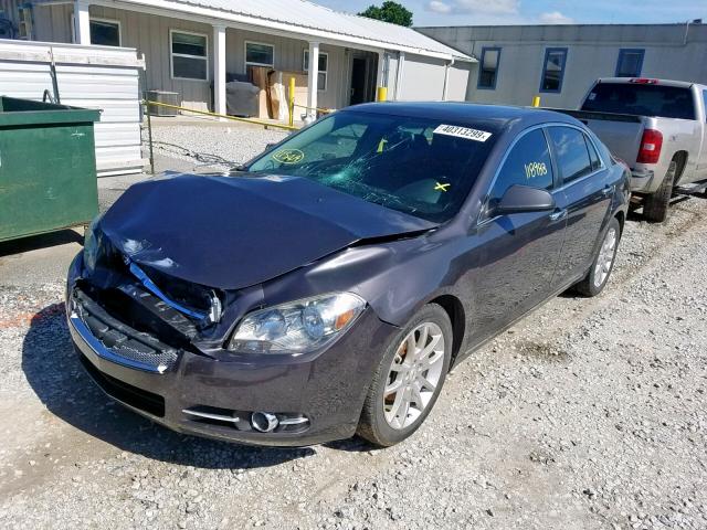 1G1ZE5E14BF131626 - 2011 CHEVROLET MALIBU LTZ ნაცრისფერი ფოტო 2
