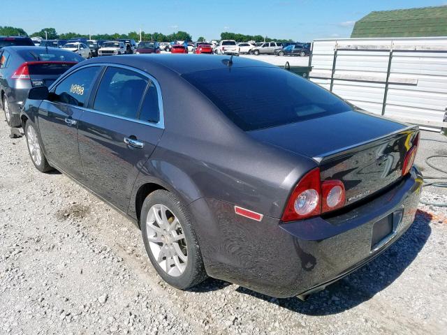 1G1ZE5E14BF131626 - 2011 CHEVROLET MALIBU LTZ ნაცრისფერი ფოტო 3