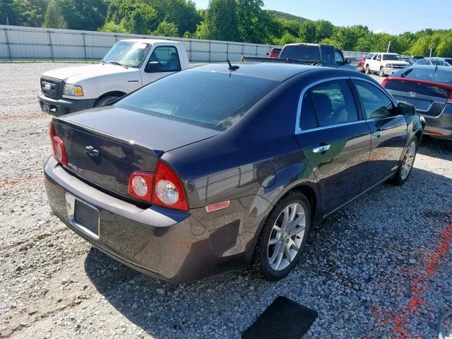 1G1ZE5E14BF131626 - 2011 CHEVROLET MALIBU LTZ ნაცრისფერი ფოტო 4