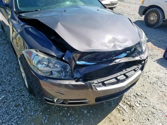 1G1ZE5E14BF131626 - 2011 CHEVROLET MALIBU LTZ ნაცრისფერი ფოტო 9