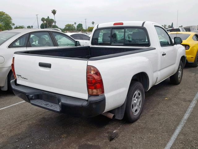 5TFNX4CN7EX041630 - 2014 TOYOTA TACOMA WHITE photo 4