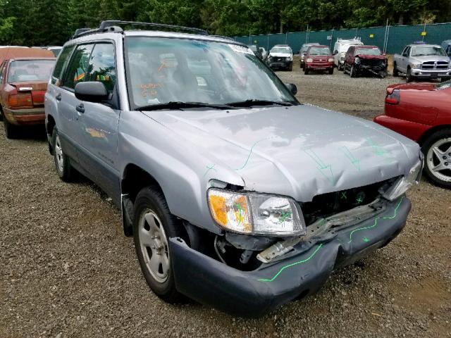 JF1SF63512H748302 - 2002 SUBARU FORESTER L SILVER photo 1