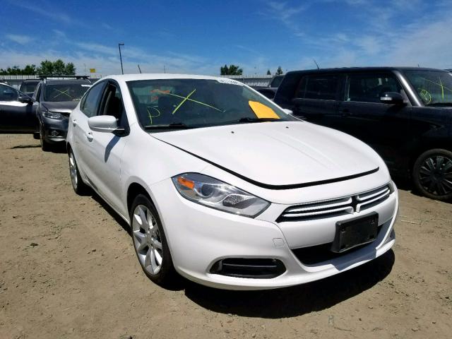 1C3CDFBH0DD713099 - 2013 DODGE DART SXT WHITE photo 1