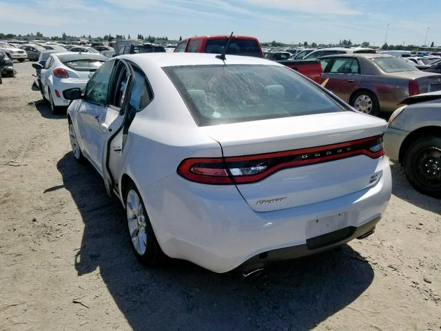 1C3CDFBH0DD713099 - 2013 DODGE DART SXT WHITE photo 3