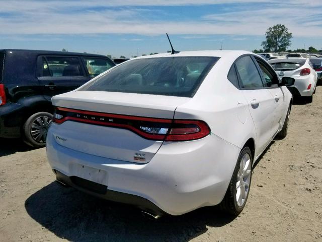 1C3CDFBH0DD713099 - 2013 DODGE DART SXT WHITE photo 4