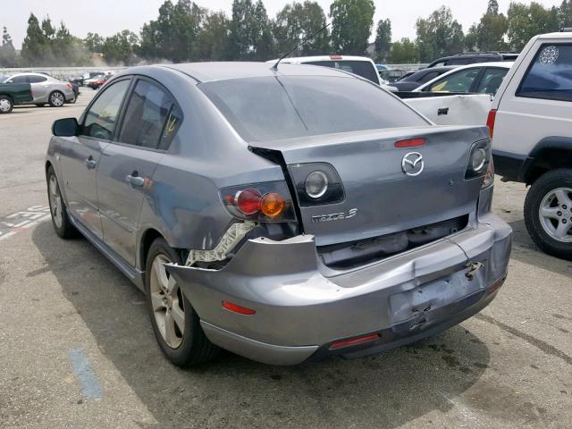 JM1BK324261451180 - 2006 MAZDA 3 S GRAY photo 3