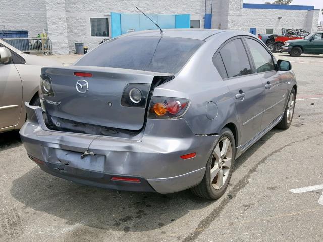 JM1BK324261451180 - 2006 MAZDA 3 S GRAY photo 4