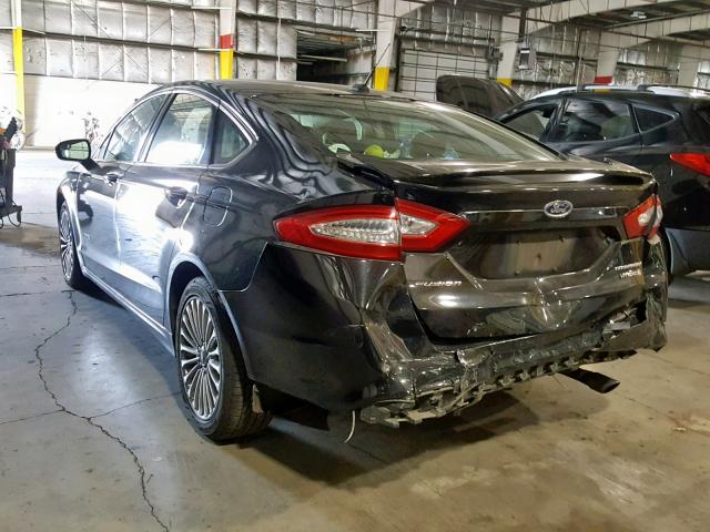 3FA6P0RU0ER367036 - 2014 FORD FUSION TIT BLACK photo 3